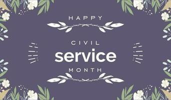 civil Servicio mes vector