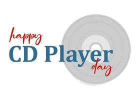 national CD Player day vector