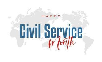 civil Servicio mes vector