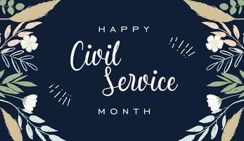 Civil Service Month vector