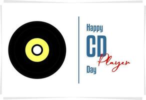 national CD Player day vector