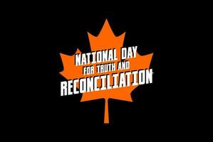 nacional día para verdad y reconciliación vector