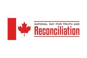 nacional día para verdad y reconciliación vector