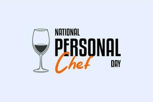 National Personal Chef Day vector