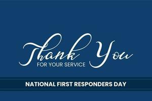 first responders day, background template Holiday concept vector