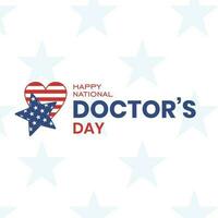 national doctor day, holiday concept vector