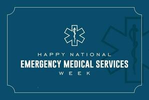 Emergency Medical Services Week vector