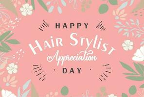 national hairstylist appreciation day vector