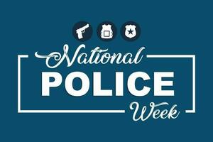 nacional policía semana fiesta concepto vector