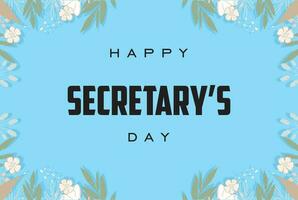 national secretary day, admin day, holiday concept vector