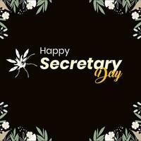 national secretary day, admin day, holiday concept vector