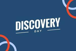 Discovery Day, background template Holiday concept vector