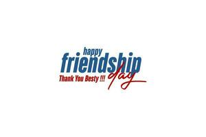 happy friendship day, Holiday concept. Template for background, banner, card, poster, t-shirt with text inscription vector