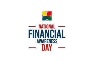 National Financial Awareness Day vector