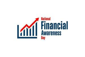 National Financial Awareness Day vector