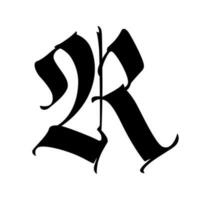 Gothic medieval letter. Symbol for logos and design projects. vector