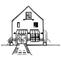 Line art House vector