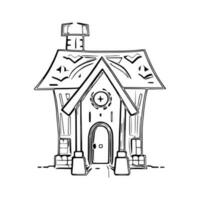 Line art House vector