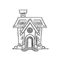 Line art House vector