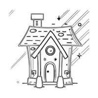 Line art House vector