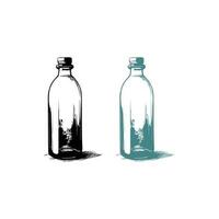 Glass Bottle Vector