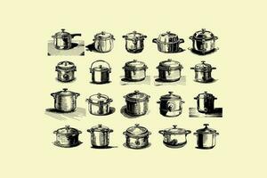 Pressure cooker vector design