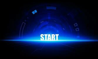 Abstract city open Light technology background Hitech communication concept innovation background vector design.