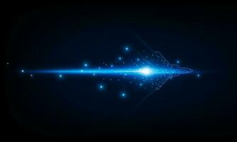 High speed concept. Fighter jet in the form of Arrow Light out technology background Hitech communication concept innovation background, vector design
