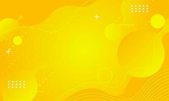 Abstract yellow orange colorful template banner with gradient color and small polka dot technology background Design with liquid shape vector design