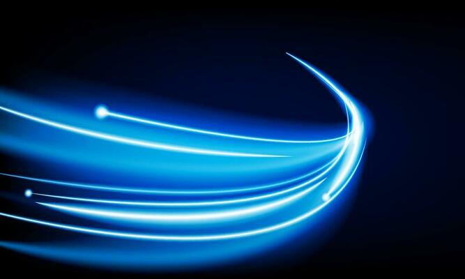 Abstract speed line background with dynamic light fiber cable technology network and Electric car concept innovation background, vector design