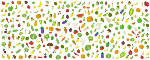 Random Vegetable and fruit for health and sanitation of nature Background Creative vector design