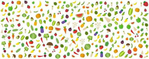 Random Vegetable and fruit for health and sanitation of nature Background Creative vector design