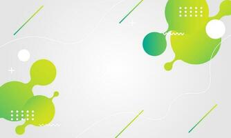 Abstract green colorful template banner with gradient color and small polka dot technology background Design with liquid shape vector design