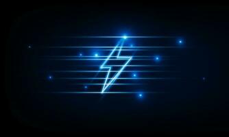 Abstract speed Lightning bolt out technology background Hitech communication concept innovation background,  vector design