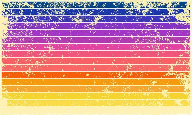 Grunge Sunset of Summer art line template background vector design.