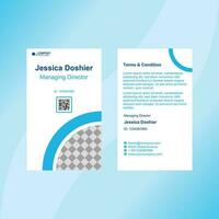 id card template suitable for business vector