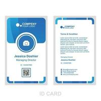 id card template suitable for business vector