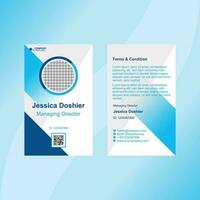 id card template suitable for business vector