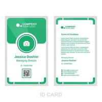 id card template suitable for business vector