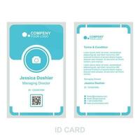 id card template suitable for business vector