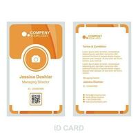 id card template suitable for business vector