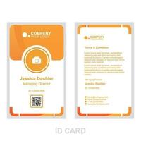 id card template suitable for business vector