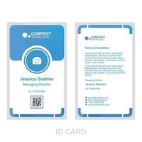 id card template suitable for business vector