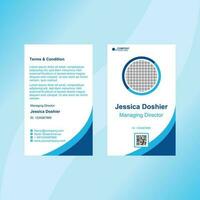 id card template suitable for business vector