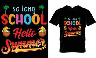 Summer T-shirt design. Creative, custom, typography, summer t-shirt design, SVG T-shirt design.T-shirt Design Get Ready For Summer Vector Typography Illustration and Colorful in Black Background.