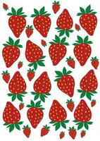 Vector Strawberries Pattern