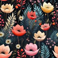 Boho Seamless Pattern photo