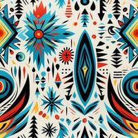 Boho Seamless Pattern photo