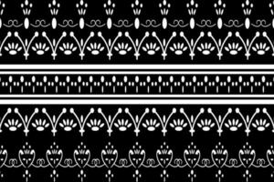 Black and White Ethnic Pattern. Tribal pattern. vector