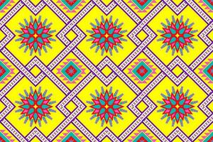 Ethnic geometric seamless pattern. Design for fabric, clothes, decorative paper, wrapping, embroidery, illustration, vector, tribal patter vector